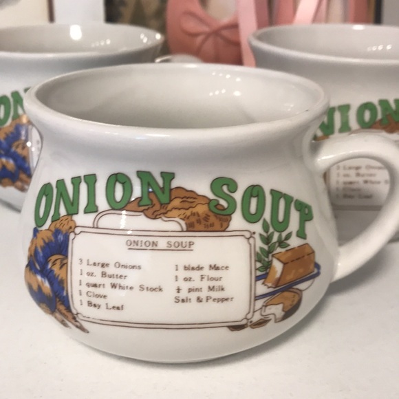 Vintage Soup Bowls - Fine Porcelain- French Onion Soup Bowls 👩‍🌾 - Picture 2 of 9